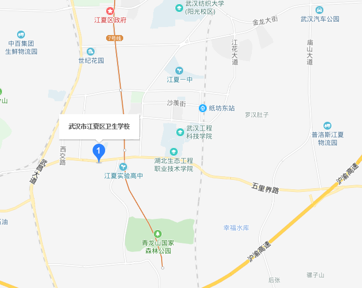 武漢江夏衛生學(xué)校2019年地址在哪里