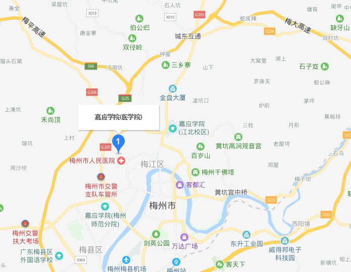 嘉應學(xué)院醫學(xué)院地址在哪里